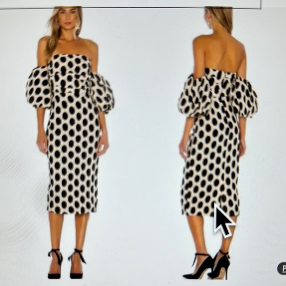 LPA Polka Dot Midi Dress - Picture 4 of 4